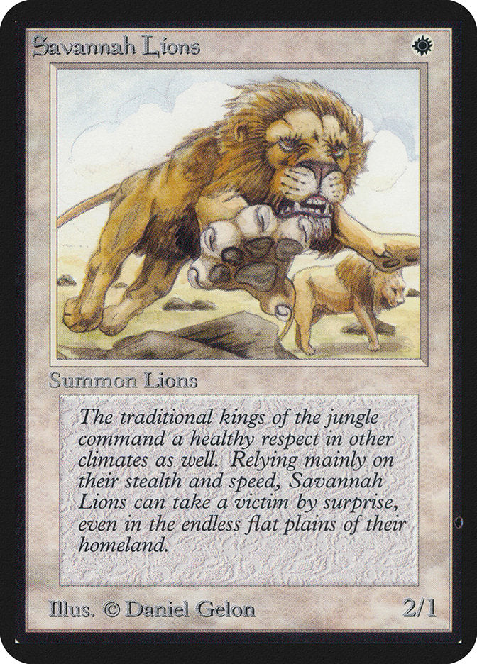 Leões da Savana / Savannah Lions - Magic: The Gathering - MoxLand