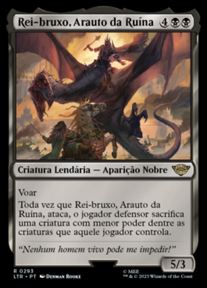 Rei-bruxo, Arauto da Ruina / Witch-king, Bringer of Ruin - Magic: The Gathering - MoxLand