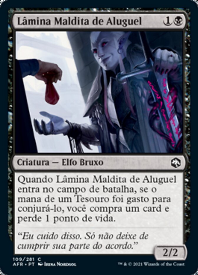 Lâmina Maldita de Aluguel / Hired Hexblade - Magic: The Gathering - MoxLand