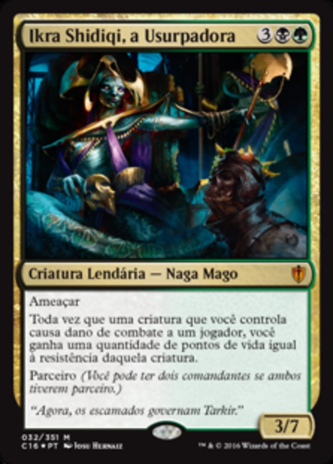 Ikra Shidiqi, a Usurpadora / Ikra Shidiqi, the Usurper - Magic: The Gathering - MoxLand