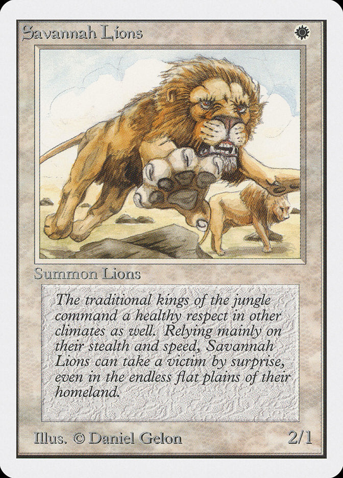 Leões da Savana / Savannah Lions - Magic: The Gathering - MoxLand