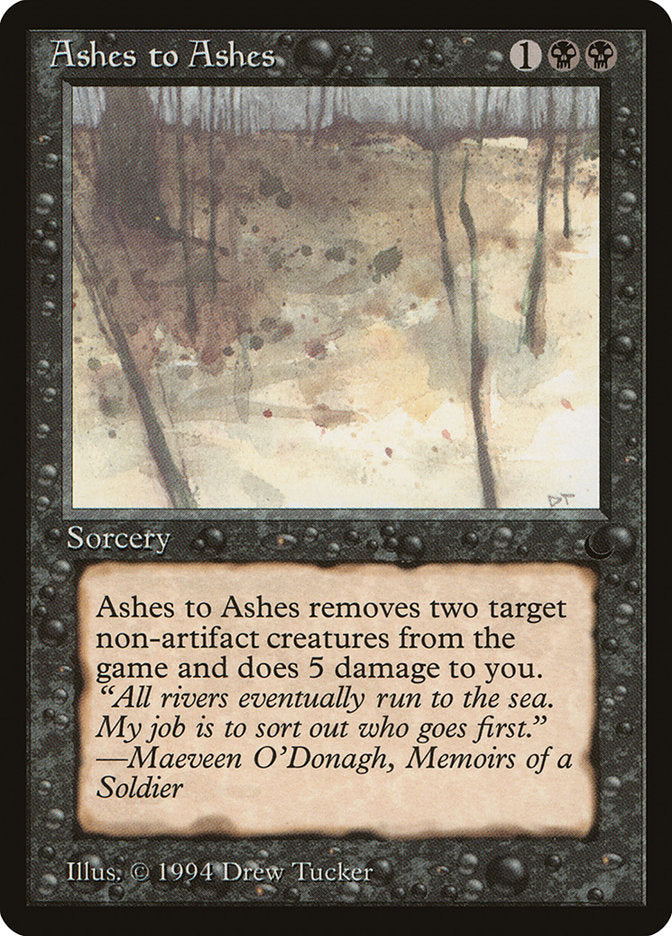 Cinzas às Cinzas / Ashes to Ashes - Magic: The Gathering - MoxLand