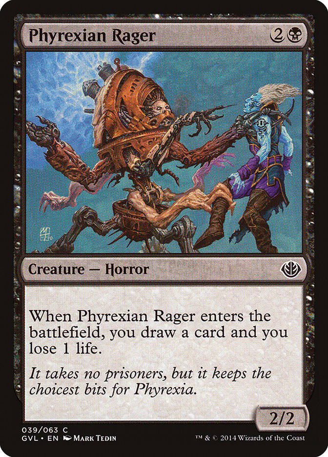 Raivoso Phyrexiano / Phyrexian Rager - Magic: The Gathering - MoxLand