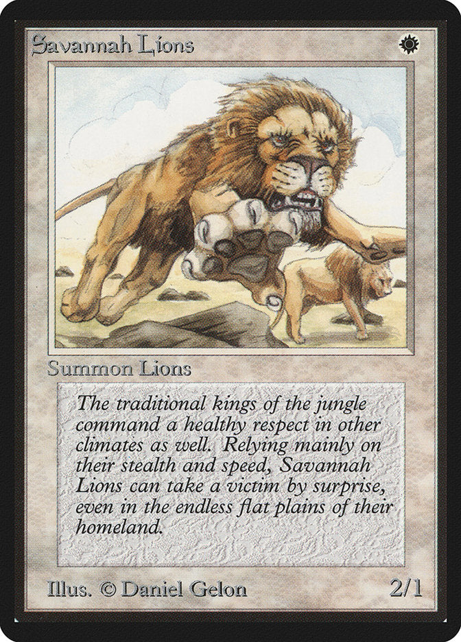 Leões da Savana / Savannah Lions - Magic: The Gathering - MoxLand