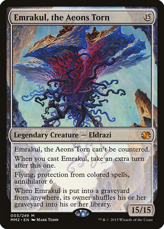 Emrakul, o Fragmento dos Éons / Emrakul, the Aeons Torn - Magic: The Gathering - MoxLand