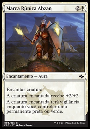 Marca Rúnica Abzan / Abzan Runemark - Magic: The Gathering - MoxLand