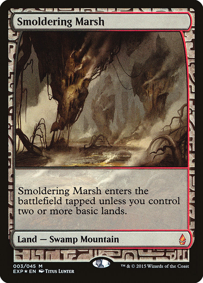 Pântano Ardente / Smoldering Marsh - Magic: The Gathering - MoxLand