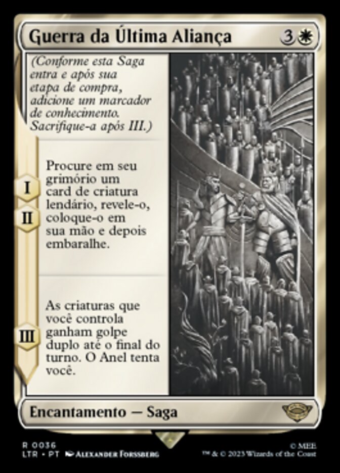 Guerra da Última Aliança / War of the Last Alliance - Magic: The Gathering - MoxLand