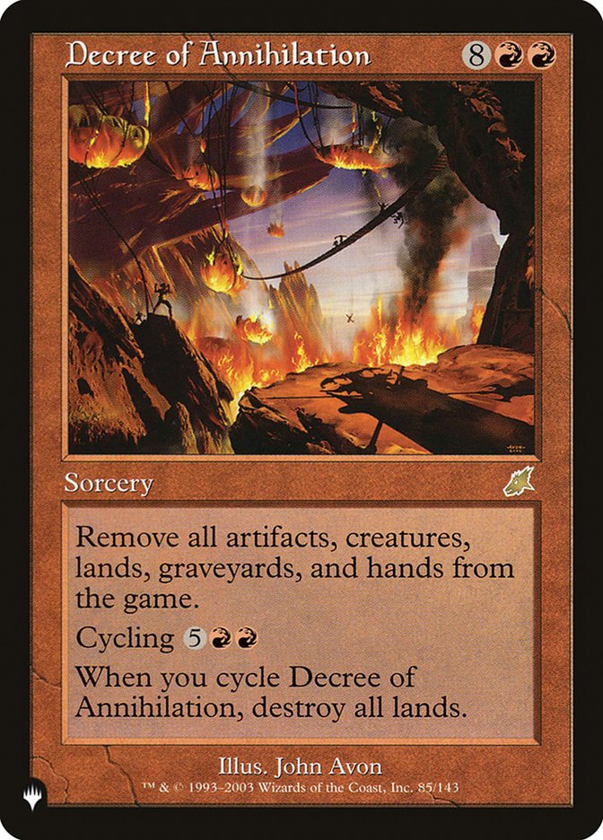 Decreto de Aniquilação / Decree of Annihilation - Magic: The Gathering - MoxLand