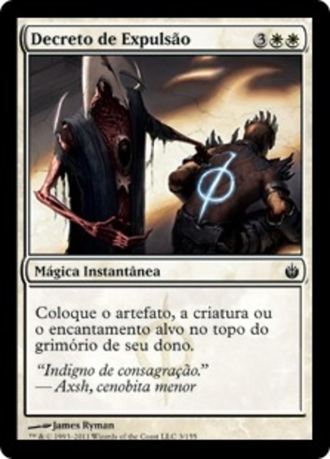 Decreto de Expulsão / Banishment Decree - Magic: The Gathering - MoxLand