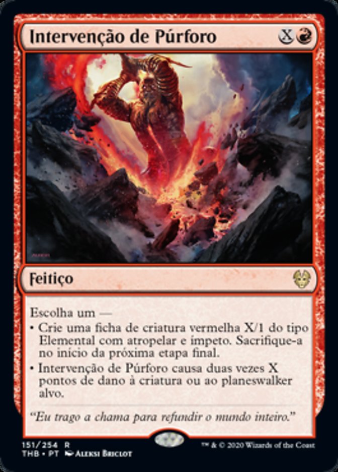 Intervenção de Púrforo / Purphoros's Intervention - Magic: The Gathering - MoxLand