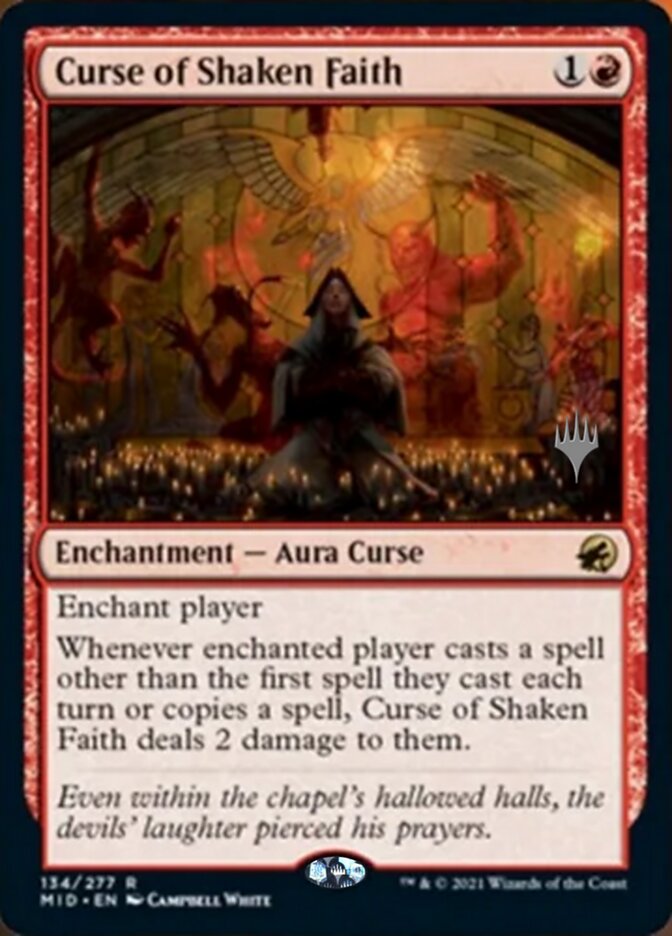 Maldição da Fé Abalada / Curse of Shaken Faith - Magic: The Gathering - MoxLand