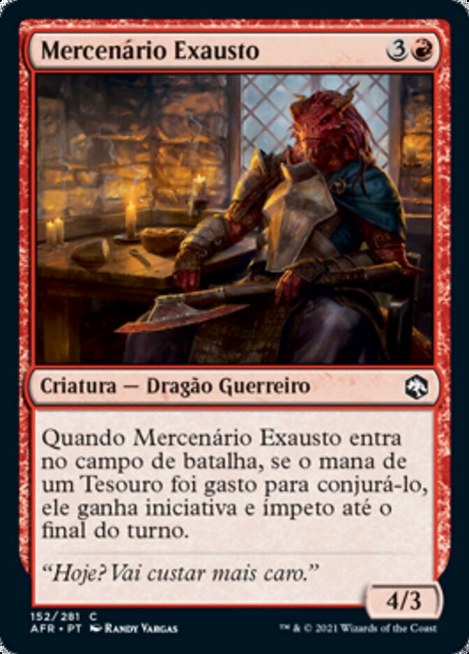 Mercenário Exausto / Jaded Sell-Sword - Magic: The Gathering - MoxLand