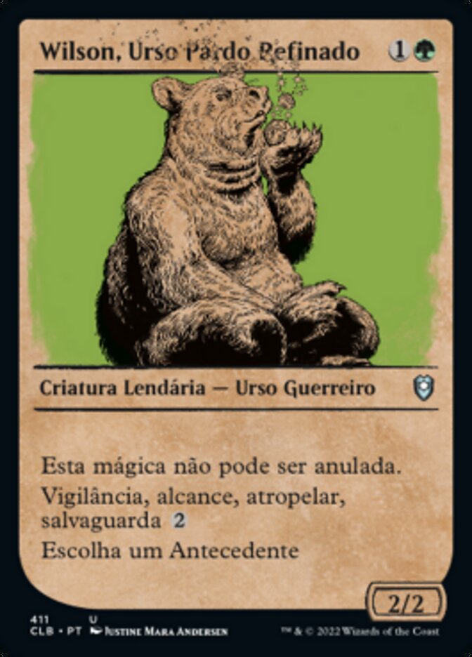 Wilson, Urso Pardo Refinado / Wilson, Refined Grizzly - Magic: The Gathering - MoxLand