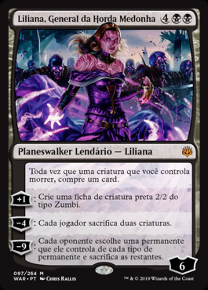 Liliana, General da Horda Medonha / Liliana, Dreadhorde General - Magic: The Gathering - MoxLand