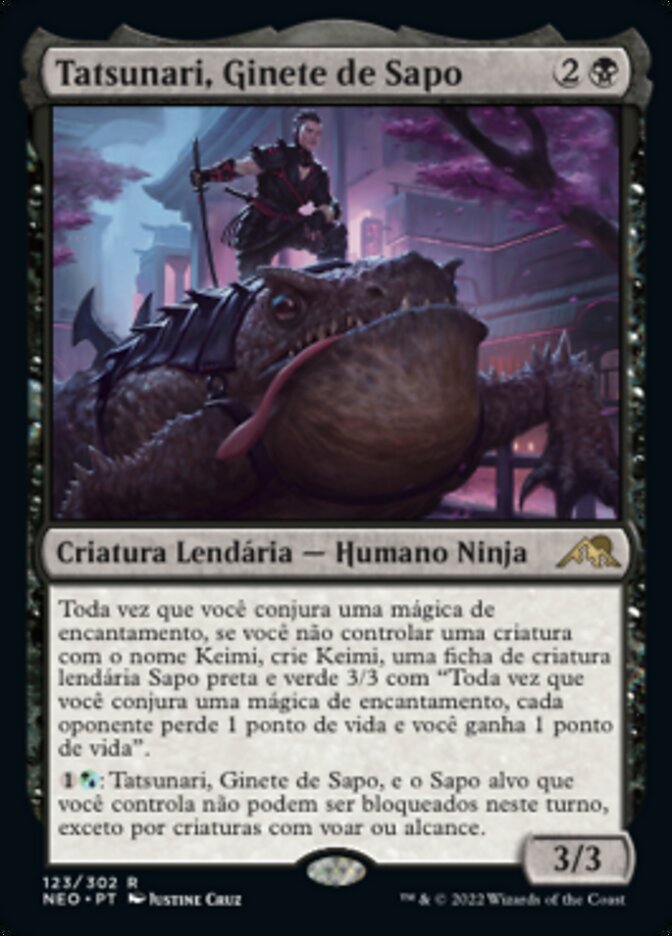 Tatsunari, Ginete de Sapo / Tatsunari, Toad Rider - Magic: The Gathering - MoxLand