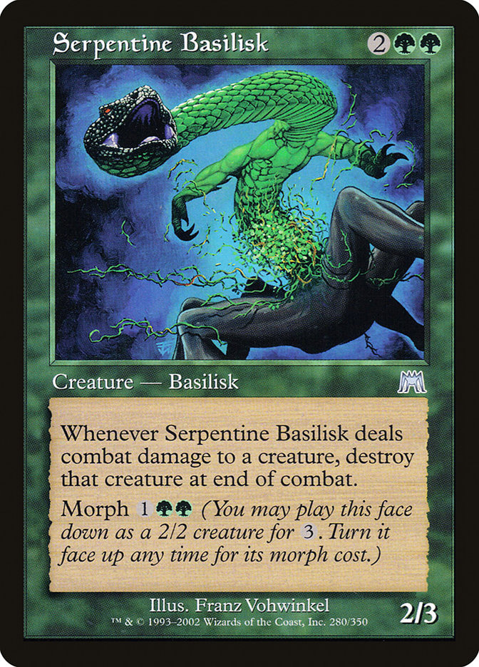 Basilisco Serpenteante / Serpentine Basilisk - Magic: The Gathering - MoxLand