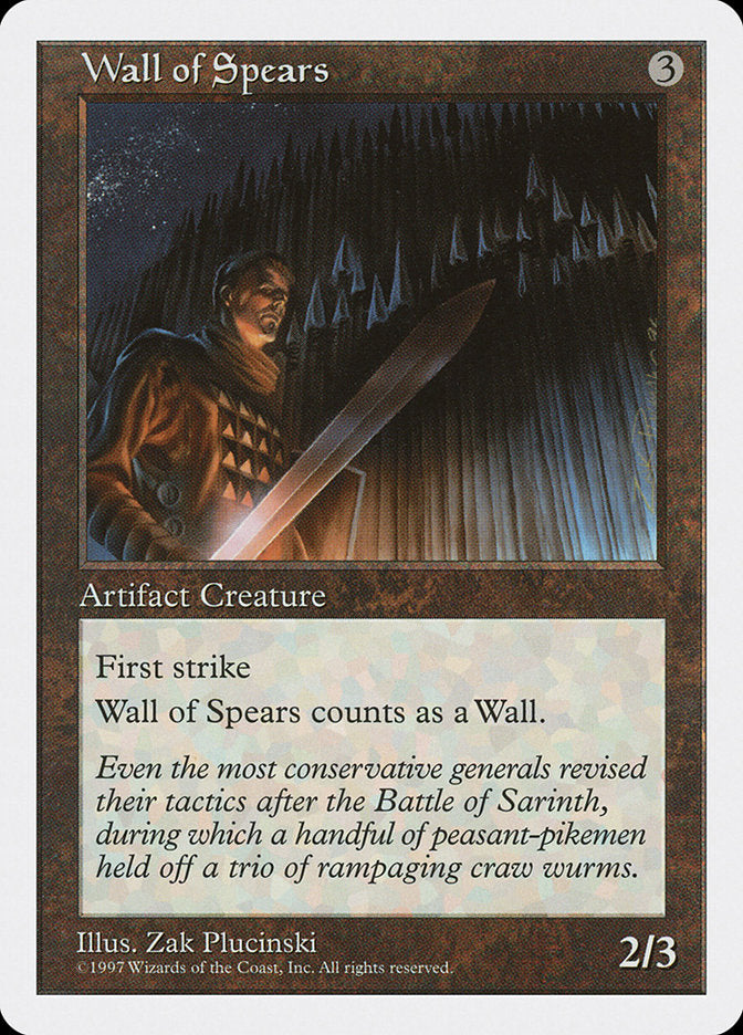 Barreira de Lanças / Wall of Spears - Magic: The Gathering - MoxLand