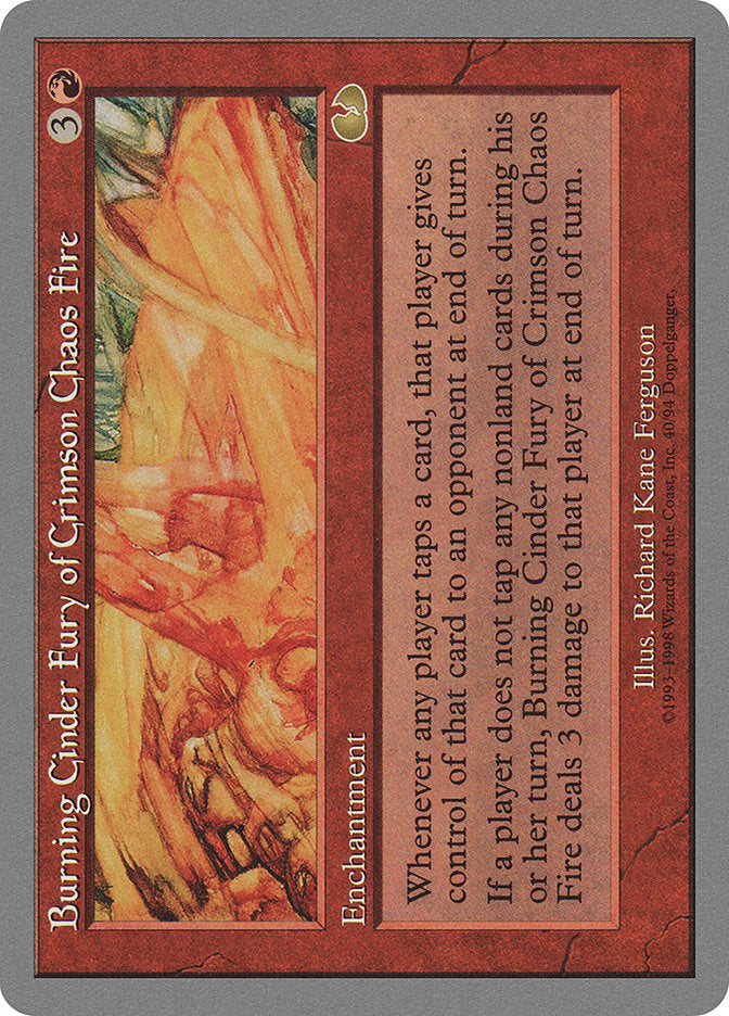 Burning Cinder Fury of Crimson Chaos Fire - Magic: The Gathering - MoxLand