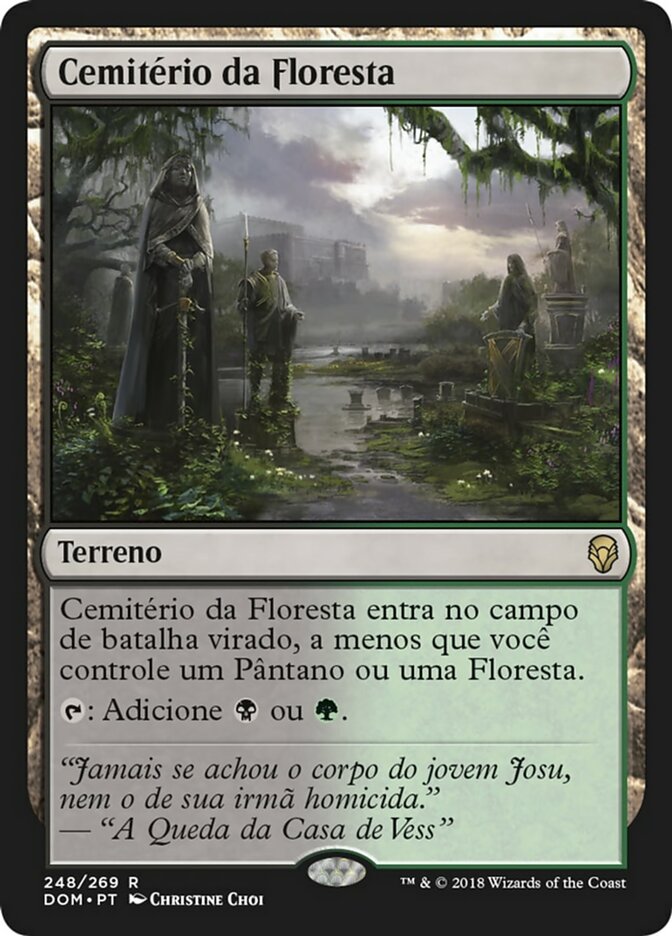 Cemitério da Floresta / Woodland Cemetery - Magic: The Gathering - MoxLand