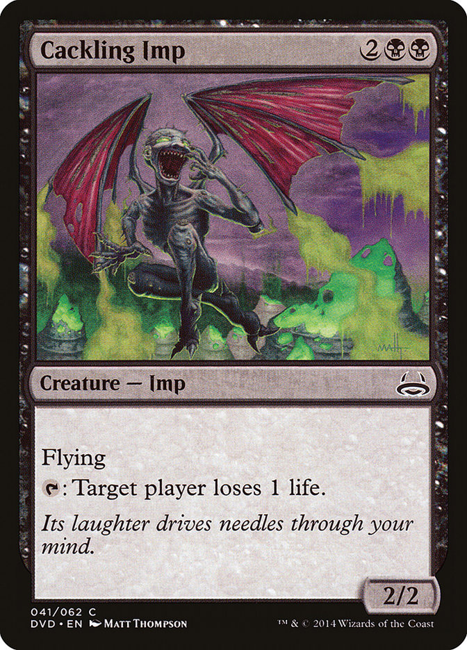 Diabrete Gargalhante / Cackling Imp - Magic: The Gathering - MoxLand