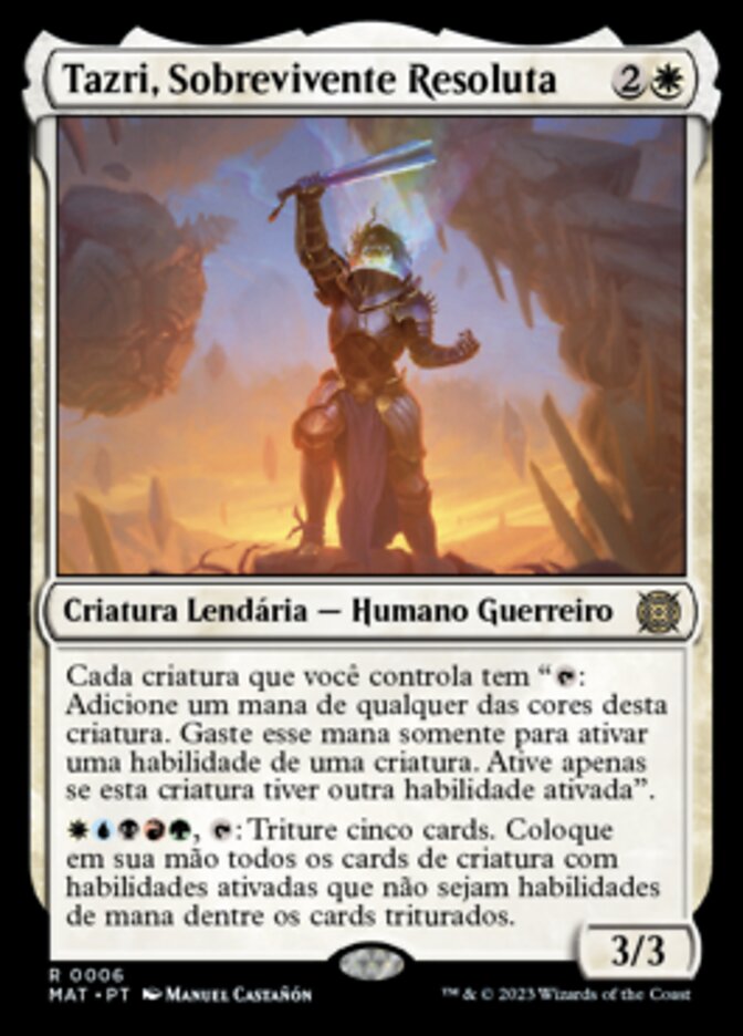 Tazri, Sobrevivente Resoluta / Tazri, Stalwart Survivor - Magic: The Gathering - MoxLand