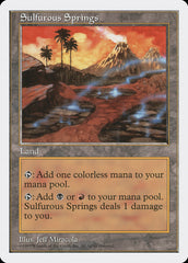 Fontes Sulfurosas / Sulfurous Springs - Magic: The Gathering - MoxLand