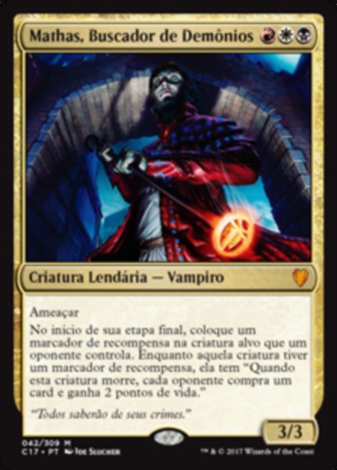 Mathas, Buscador de Demônios / Mathas, Fiend Seeker - Magic: The Gathering - MoxLand