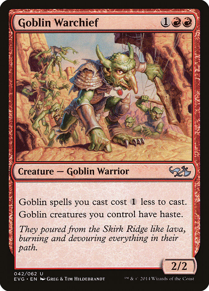 Comandante de Guerra Goblin / Goblin Warchief - Magic: The Gathering - MoxLand