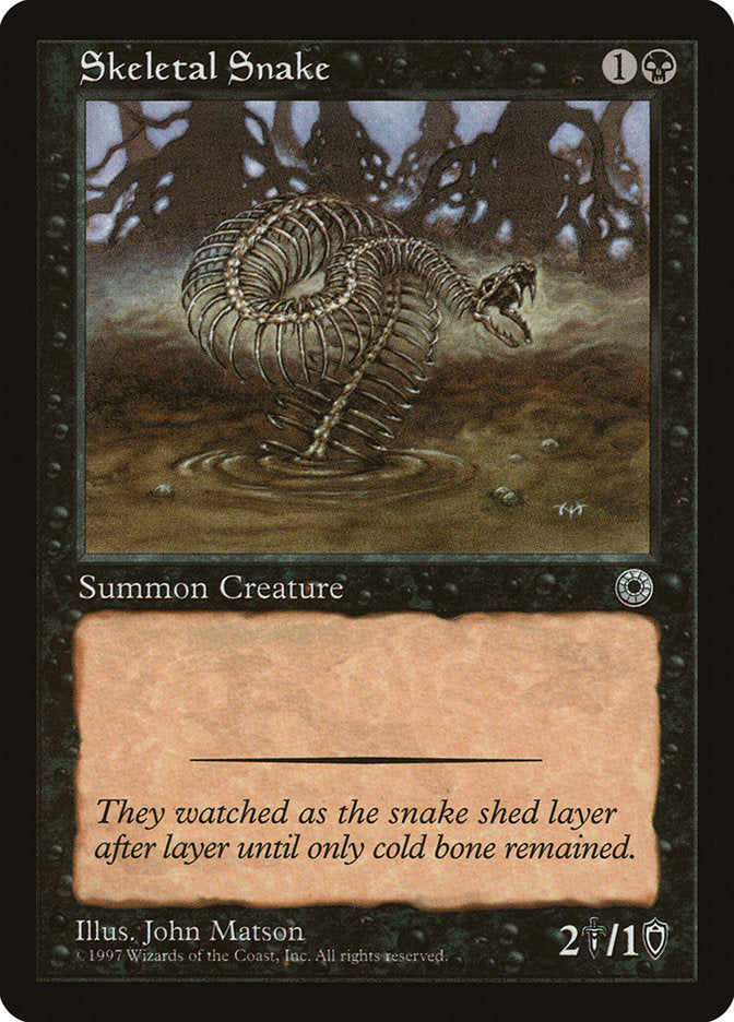 Skeletal Snake / Skeletal Snake - Magic: The Gathering - MoxLand