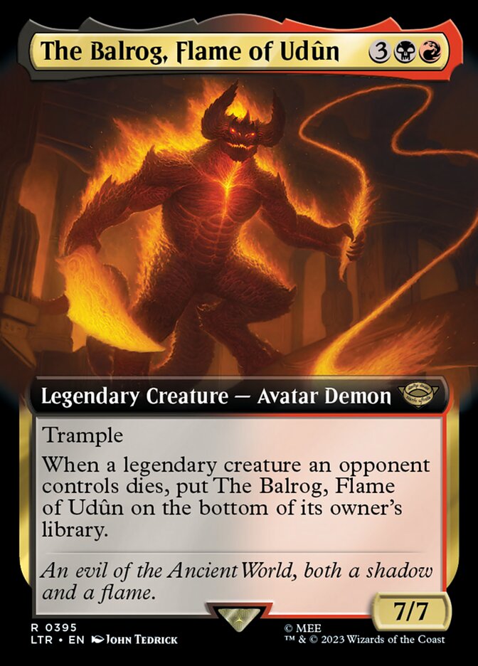 O Balrog, Chama de Udûn / The Balrog, Flame of Udûn - Magic: The Gathering - MoxLand