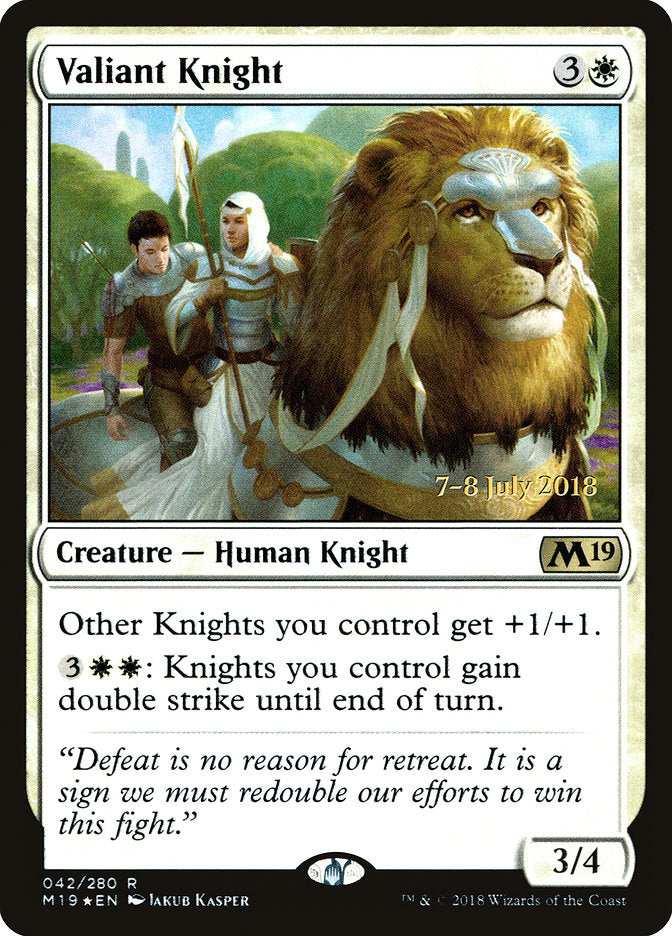 Cavaleira Valente / Valiant Knight - Magic: The Gathering - MoxLand