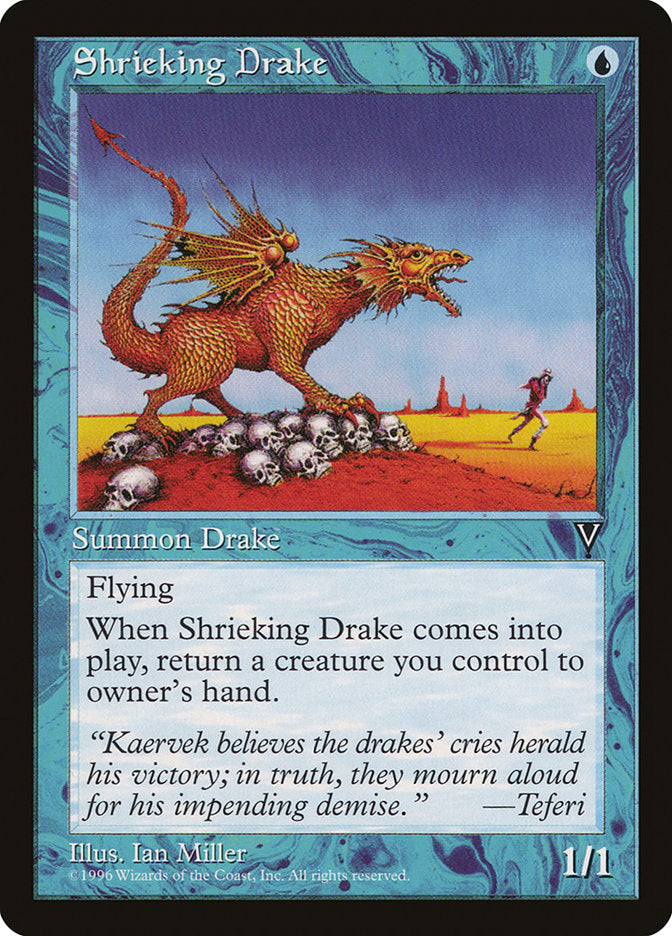 Dragonete Guinchador / Shrieking Drake - Magic: The Gathering - MoxLand