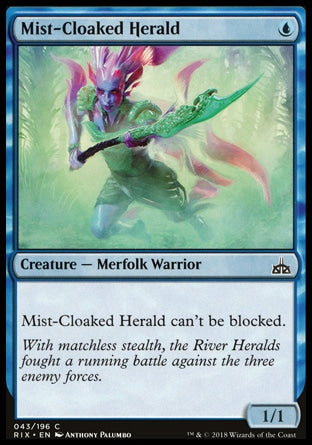 Arauta do Manto de Bruma / Mist-Cloaked Herald - Magic: The Gathering - MoxLand