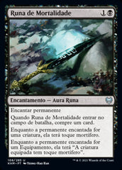Runa de Mortalidade / Rune of Mortality - Magic: The Gathering - MoxLand