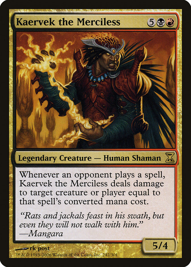 Kaervek, o Impiedoso / Kaervek the Merciless - Magic: The Gathering - MoxLand