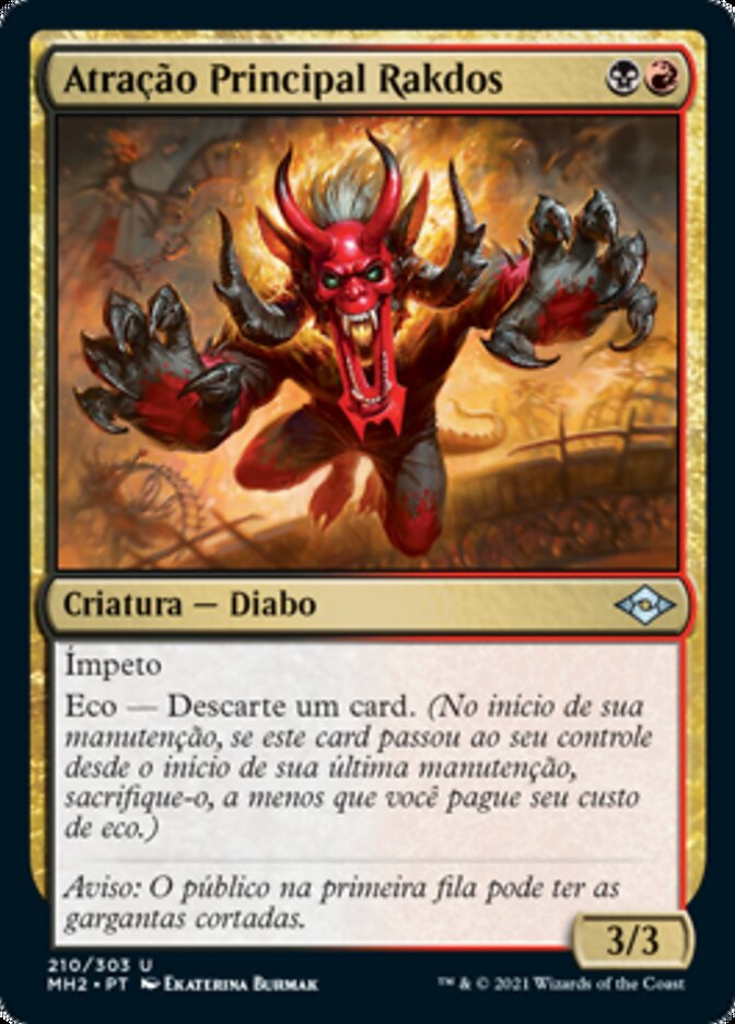 Atração Principal Rakdos / Rakdos Headliner - Magic: The Gathering - MoxLand