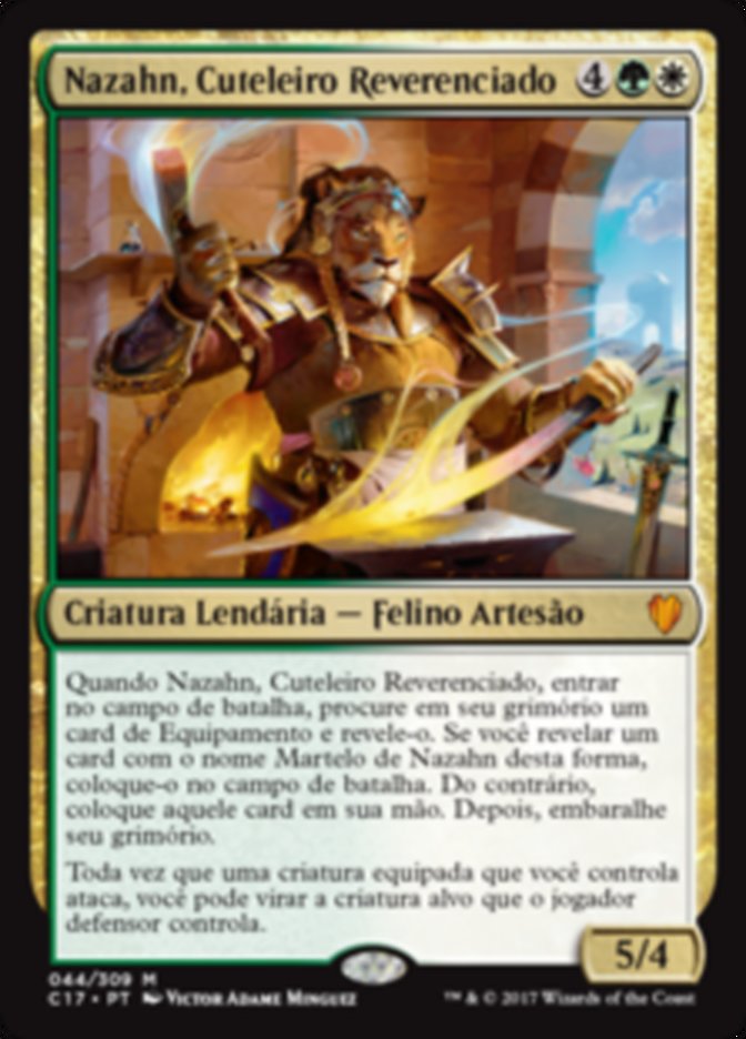 Nazahn, Cuteleiro Reverenciado / Nazahn, Revered Bladesmith - Magic: The Gathering - MoxLand