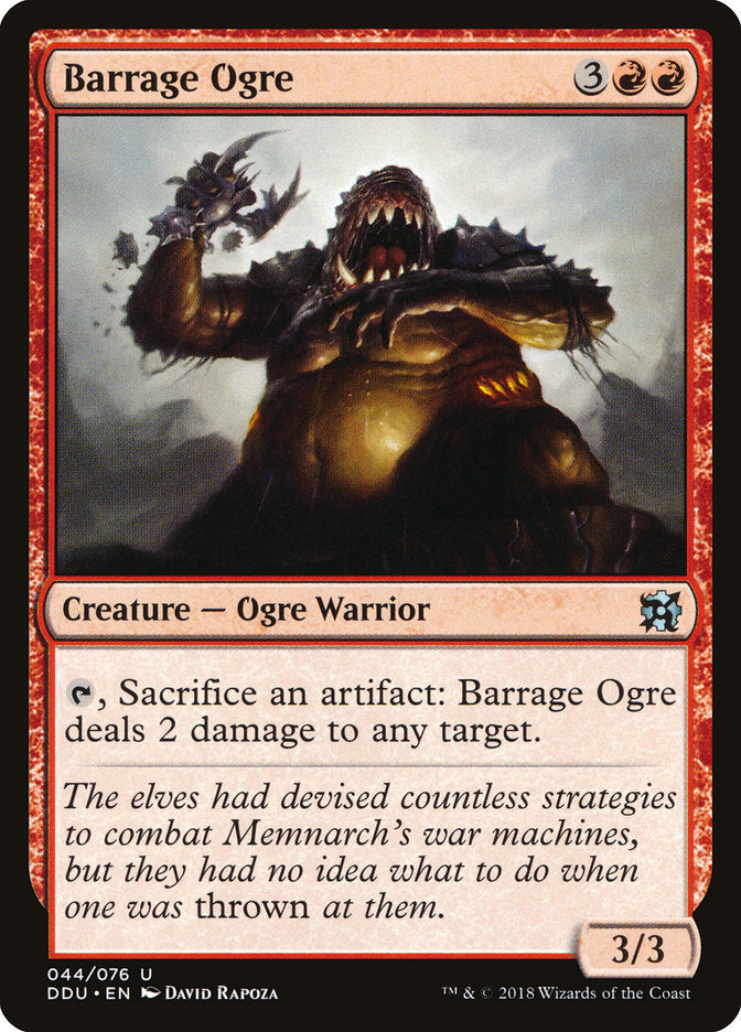 Ogre Bombardeiro / Barrage Ogre - Magic: The Gathering - MoxLand