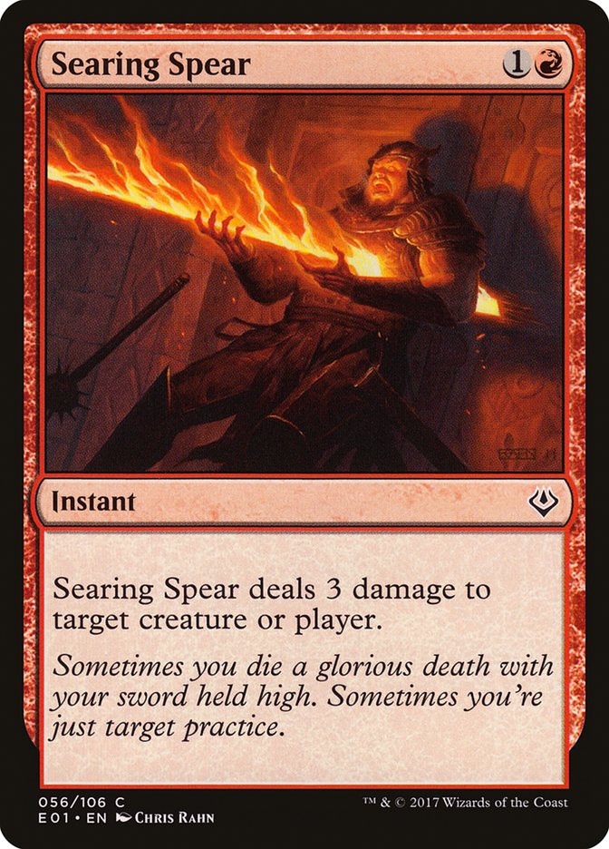 Lança Cauterizante / Searing Spear - Magic: The Gathering - MoxLand