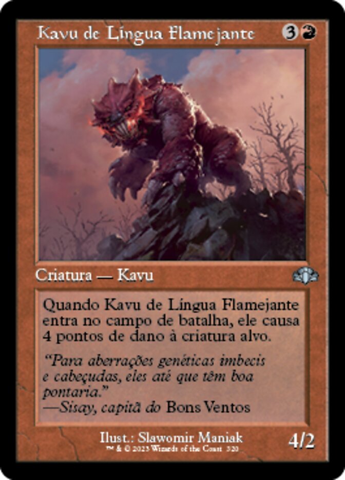 Kavu de Língua Flamejante / Flametongue Kavu - Magic: The Gathering - MoxLand