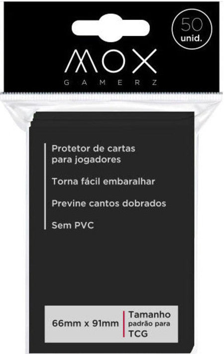 Mox Gamerz - Protetor de Cartas Preto - Mox Gamerz - MoxLand