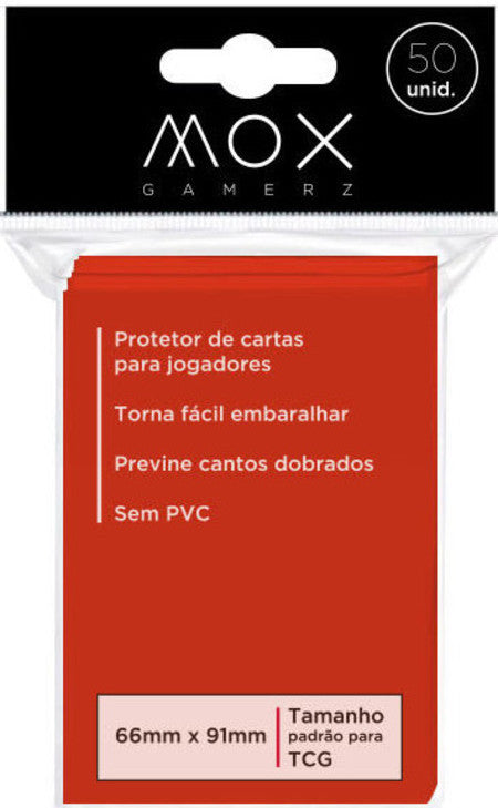 Mox Gamerz - Protetor de Cartas Vermelho - Mox Gamerz - MoxLand