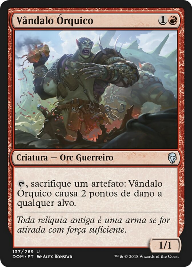 Vândalo Órquico / Orcish Vandal - Magic: The Gathering - MoxLand