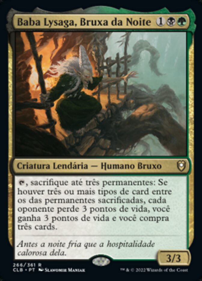 Baba Lysaga, Bruxa da Noite / Baba Lysaga, Night Witch - Magic: The Gathering - MoxLand