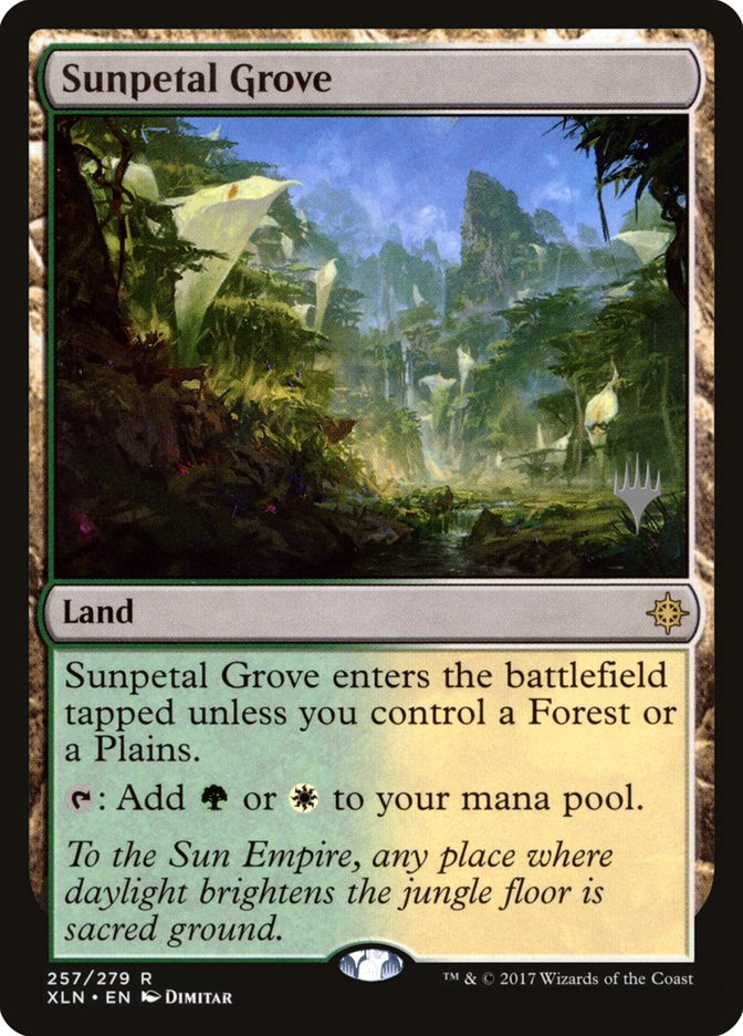 Bosque da Pétala Solar / Sunpetal Grove - Magic: The Gathering - MoxLand