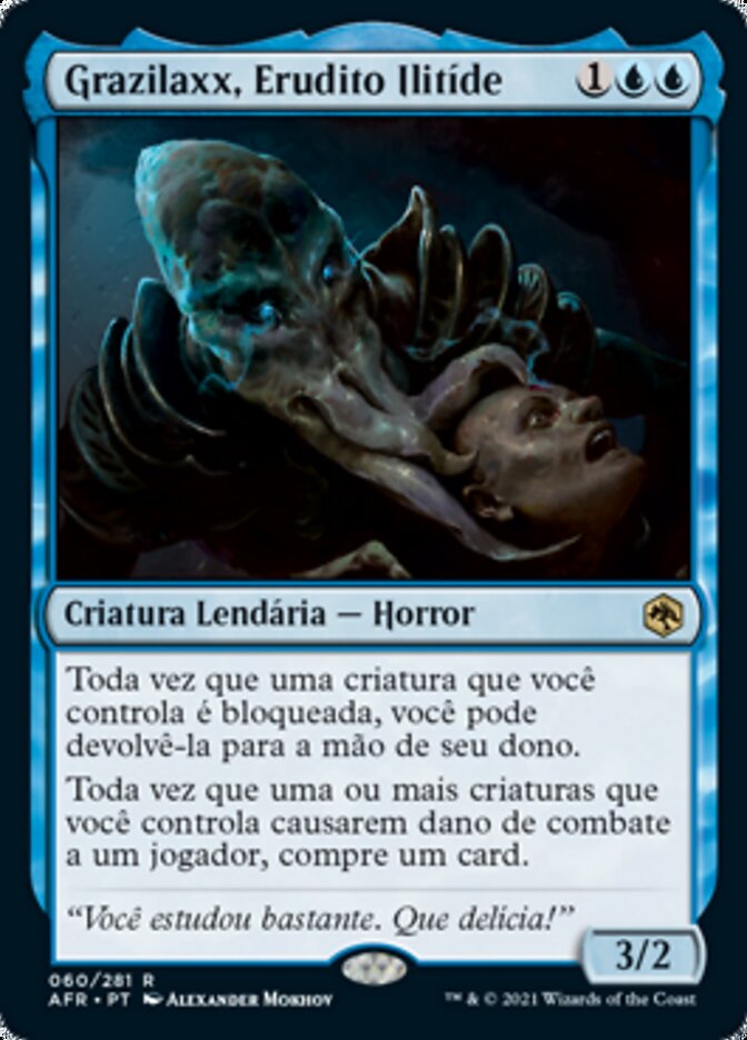 Grazilaxx, Erudito Ilitíde / Grazilaxx, Illithid Scholar - Magic: The Gathering - MoxLand