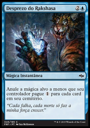 Desprezo do Rakshasa / Rakshasa's Disdain - Magic: The Gathering - MoxLand