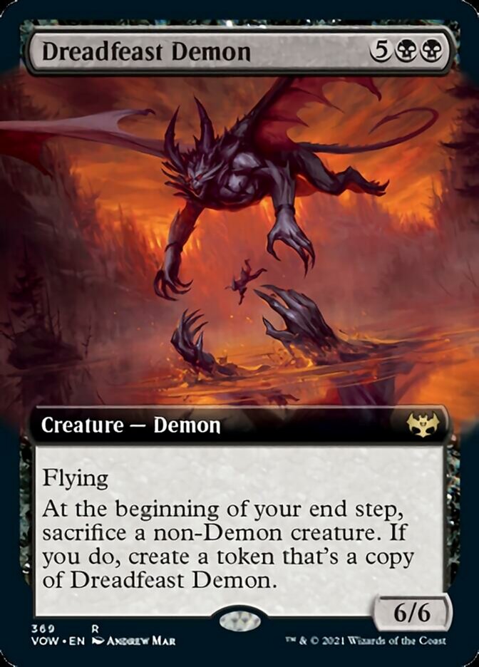 Demônio do Banquete Pavoroso / Dreadfeast Demon - Magic: The Gathering - MoxLand