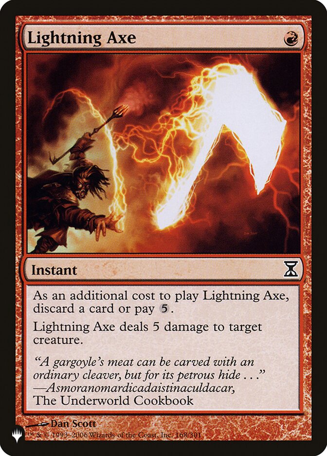 Machado Relampejante / Lightning Axe - Magic: The Gathering - MoxLand